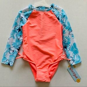 Cat & Jack | @ One Piece Snap Rash Guard Swimsuit